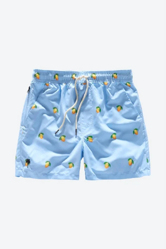 Men Swim Trunk Shorts In Blue