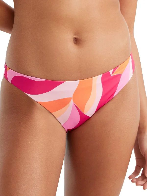 Sanctuary Swim Women's Shell Abstract Cinch Hipster Bikini Bottom