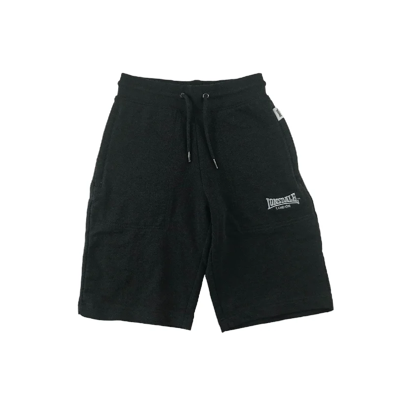 Lonsdale Jersey Short Adult XS Grey Plain With White Logo