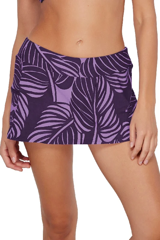 Sunsets Mystic Palms Sporty Swim Skirt Bottom