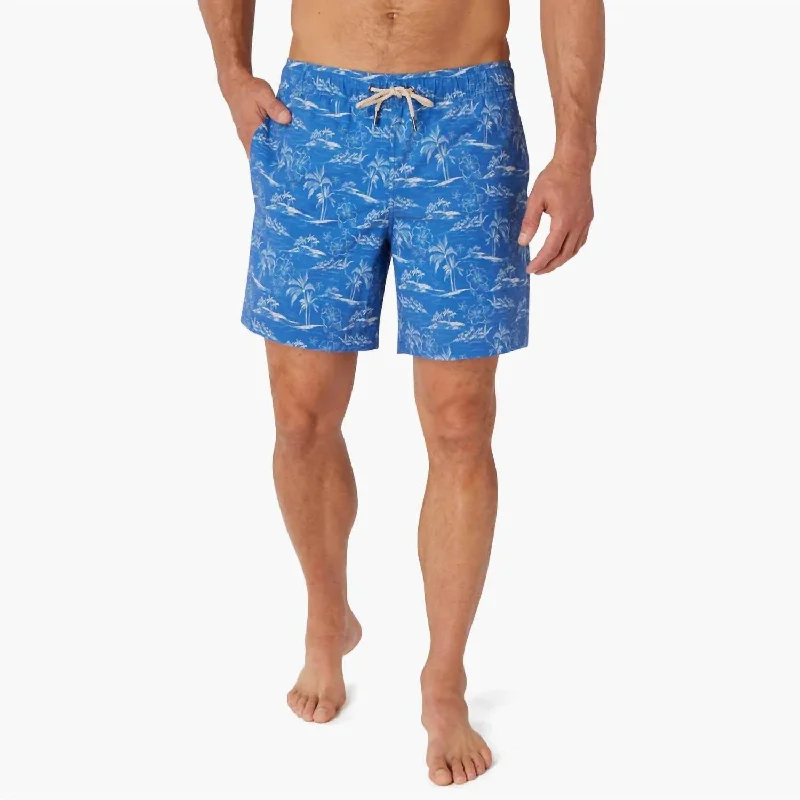 Bayberry Trunk Short In Blue Island Hopper