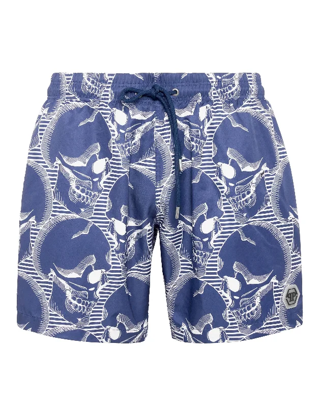 Short Swim Boxer Skull