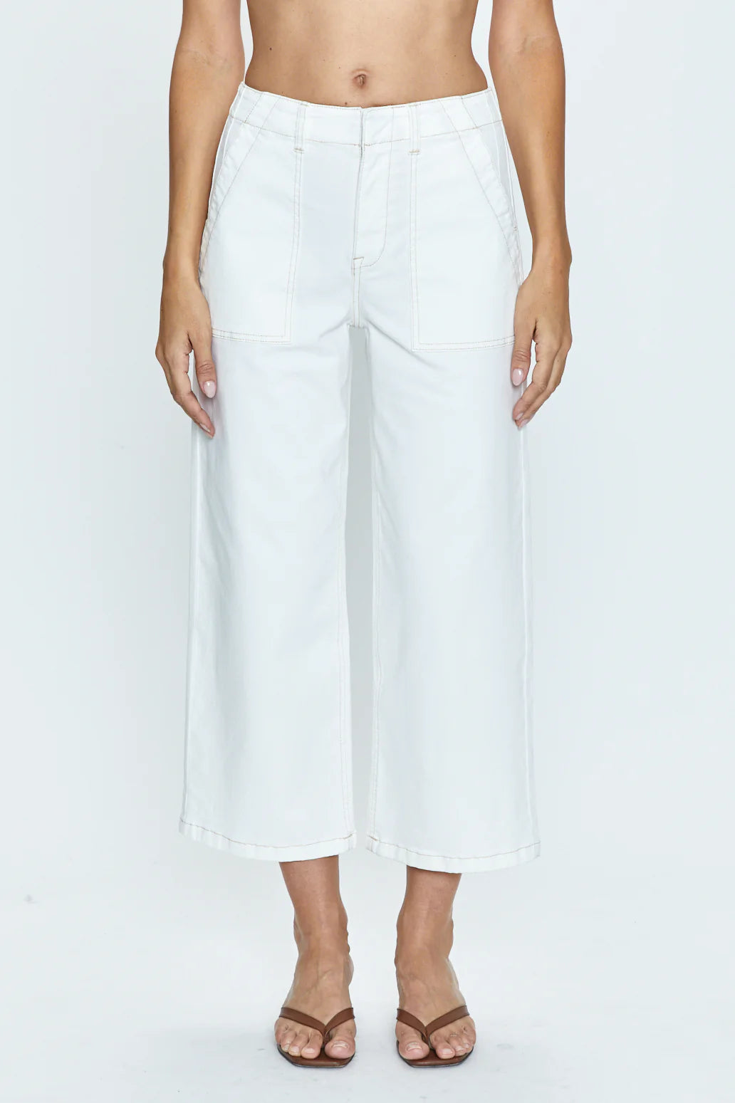 Sophia Wide Leg Pant Le Blanc