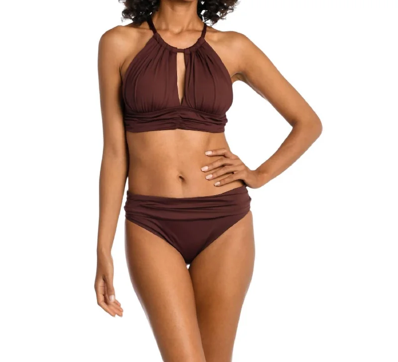 Island Goddess High Neck Midkini Top In Java