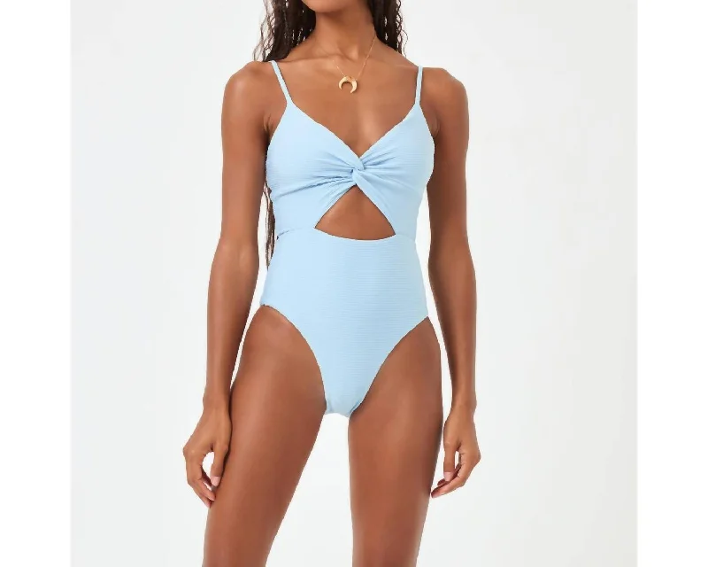 Solid Kyslee Classic One Piece In Sky Blue