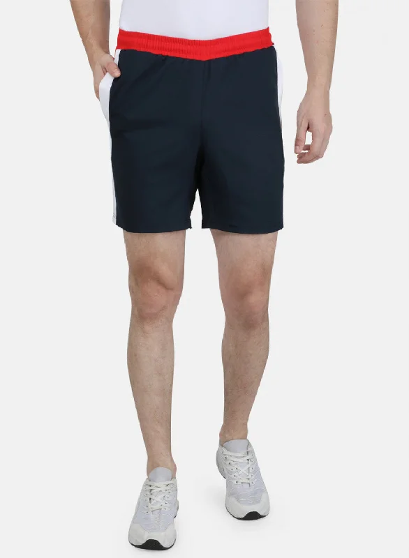 Mens Navy Blue Regular Short