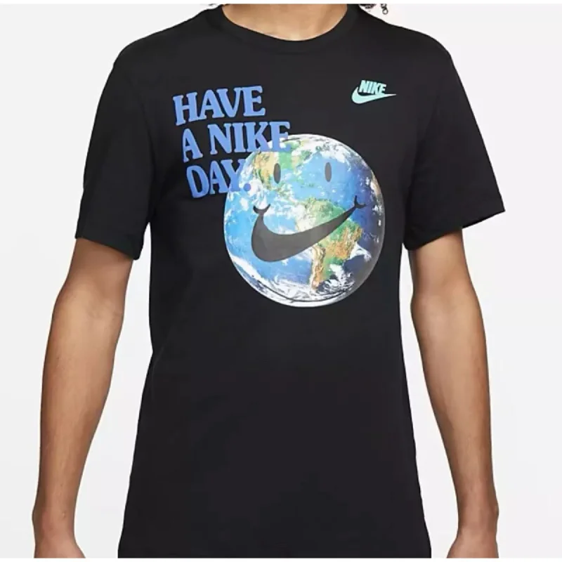 Nike Sportswear Have A Nike Day T-Shirt Black/Blue  DM6331-010 Men's