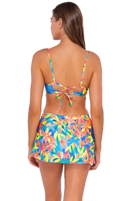 Sunsets Shoreline Petals Sporty Swim Skirt