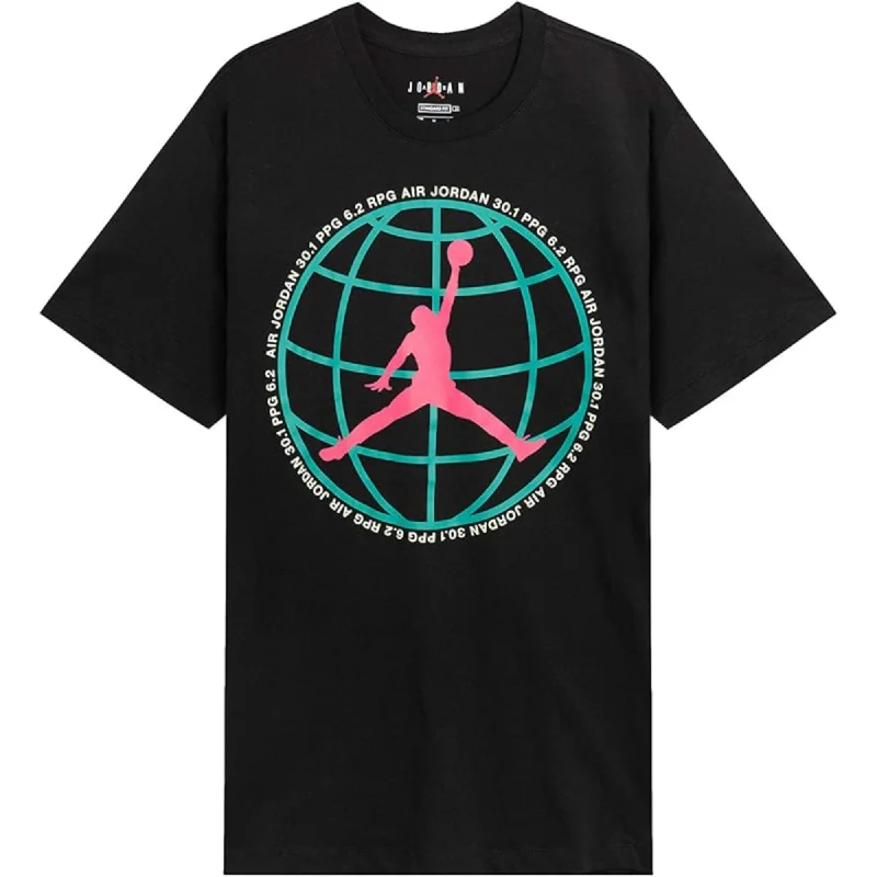 Nike Jordan Winter Utility Jumpman T-Shirt Black/Blue-Pink  CZ0400-010 Men's