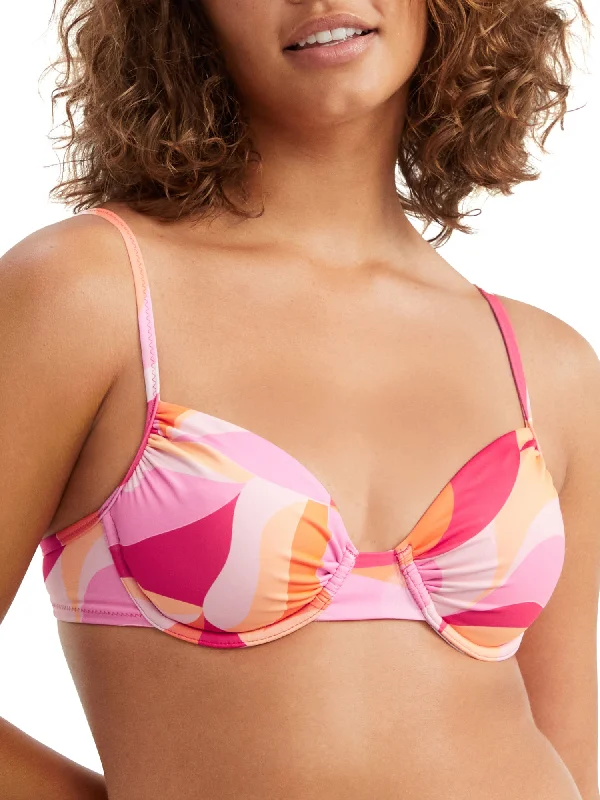 Sanctuary Swim Women's Shell Abstract 90 Bikini Top