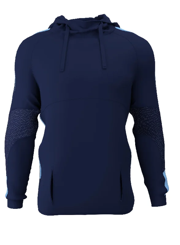 Customkit Teamwear Pro Poly Hoody (Navy/Sky)