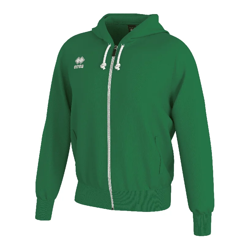 Errea Jacob Full Zip Hooded Top (Green)