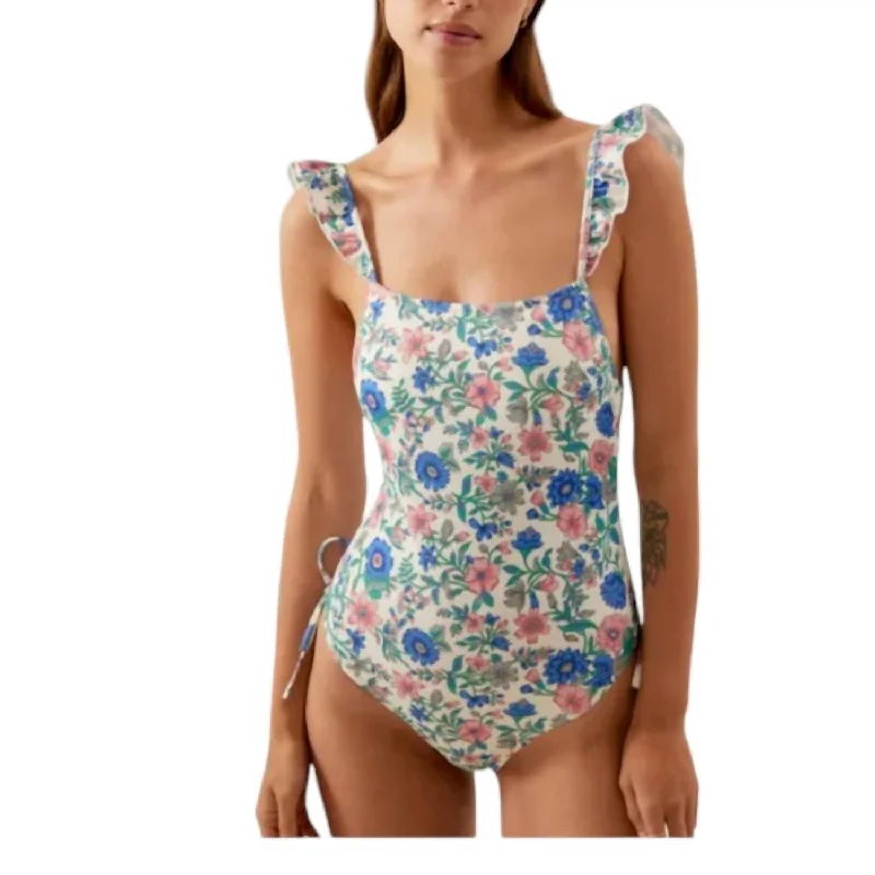 Goa One Piece In Blue Summer Meadow