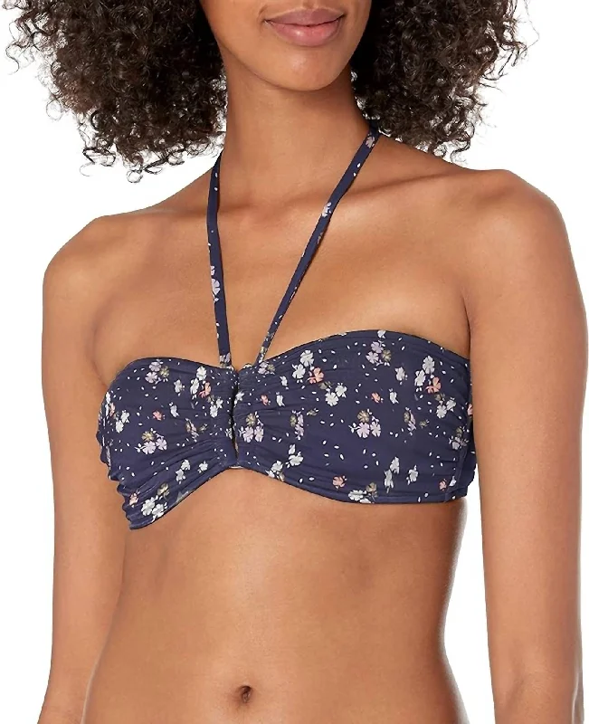 Remix Dd U Tube Bandeau Top In Indigo