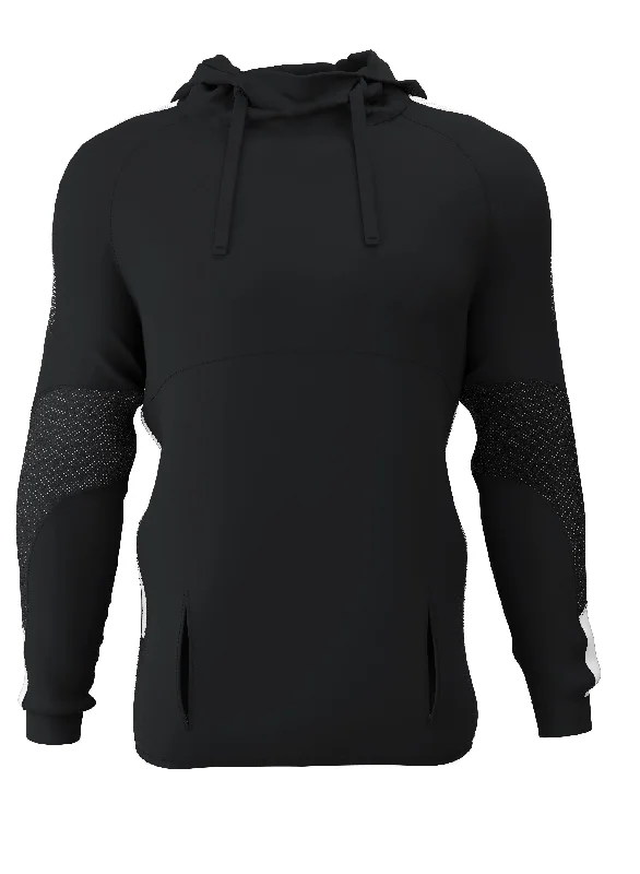 Customkit Teamwear Pro Poly Hoody (Black/White)