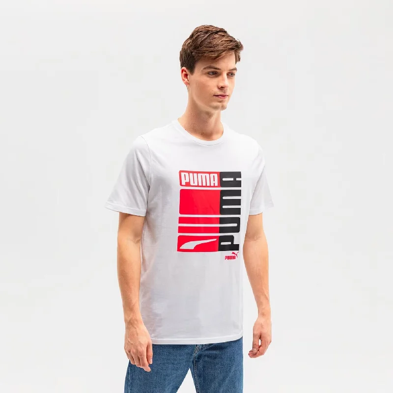 Puma Graphic Tee White  589271-02 Men's