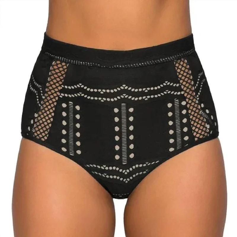 Impressions High Waist Bottom In Black