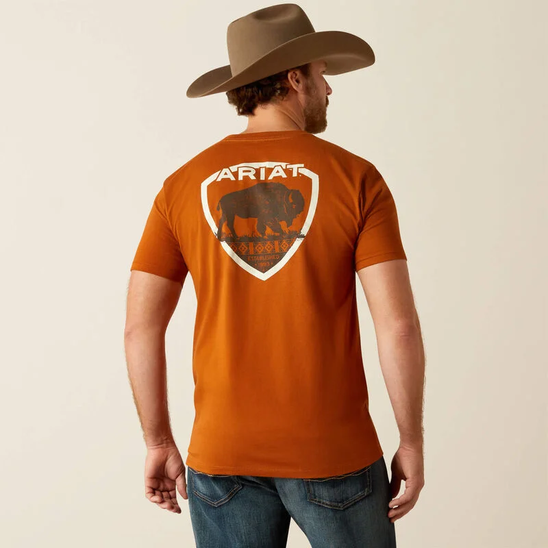 Buffalo West T-Shirt - Burnt Umber