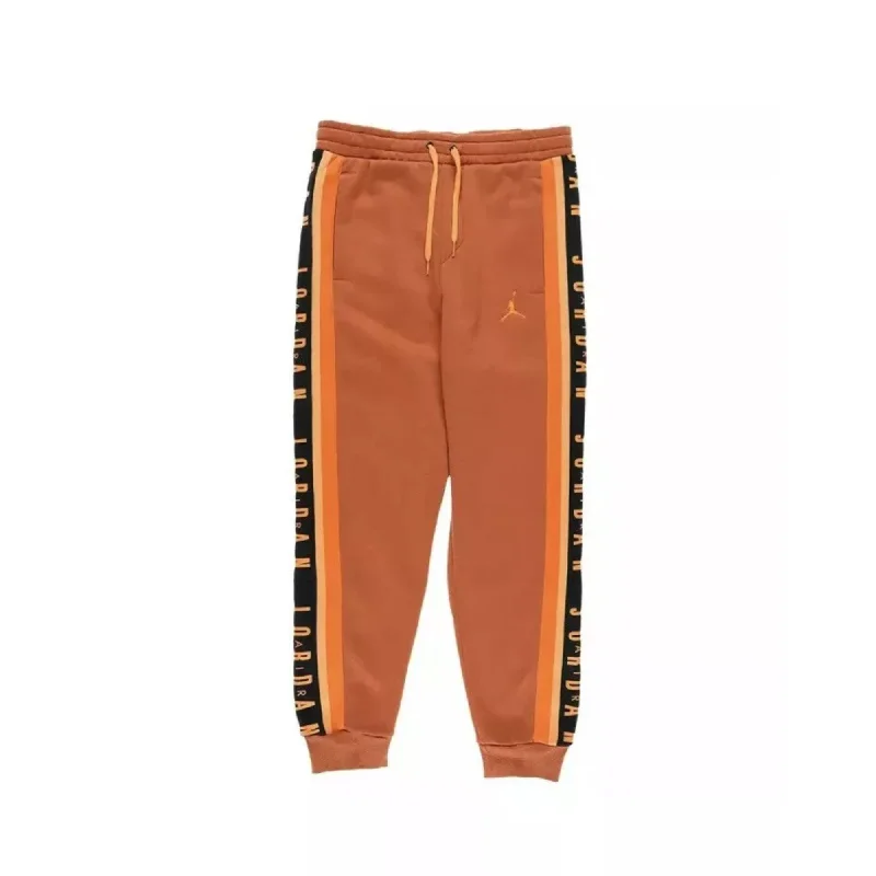 Nike Air Jordan Taped Fleece Sweatpants Orange  BQ5664-854 Men's