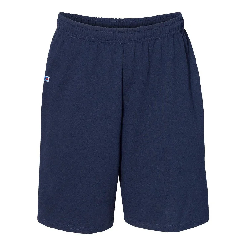 Russell Athletic Essential Jersey Cotton Shorts with Pockets