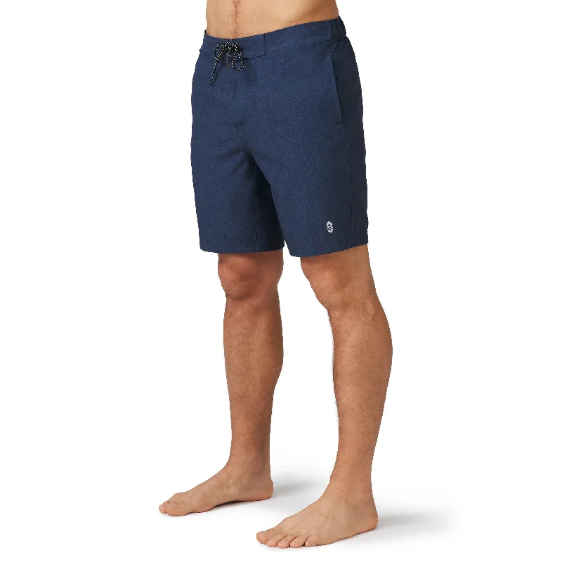 Men's Textured Solid Cargo Surf Swim Short