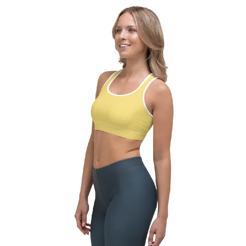 Daisy Yellow Sports Bra