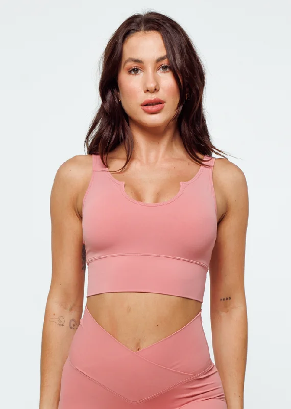 Essence Sports Bra - Coral Pink