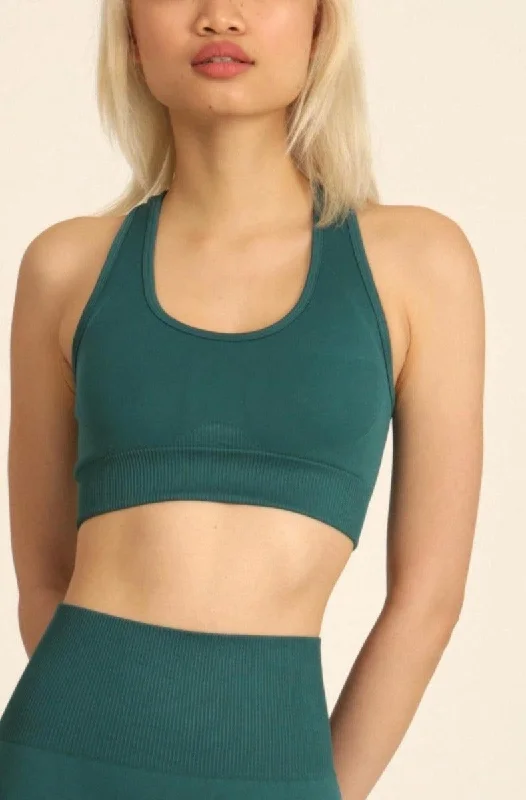 Seamless Sports Bra - Dark Green