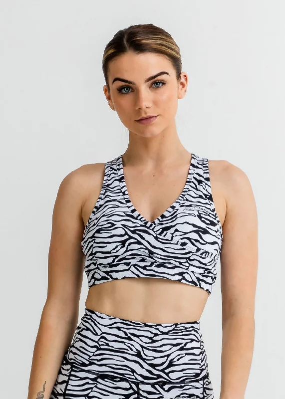 Jungle Sports Bra - Zebra