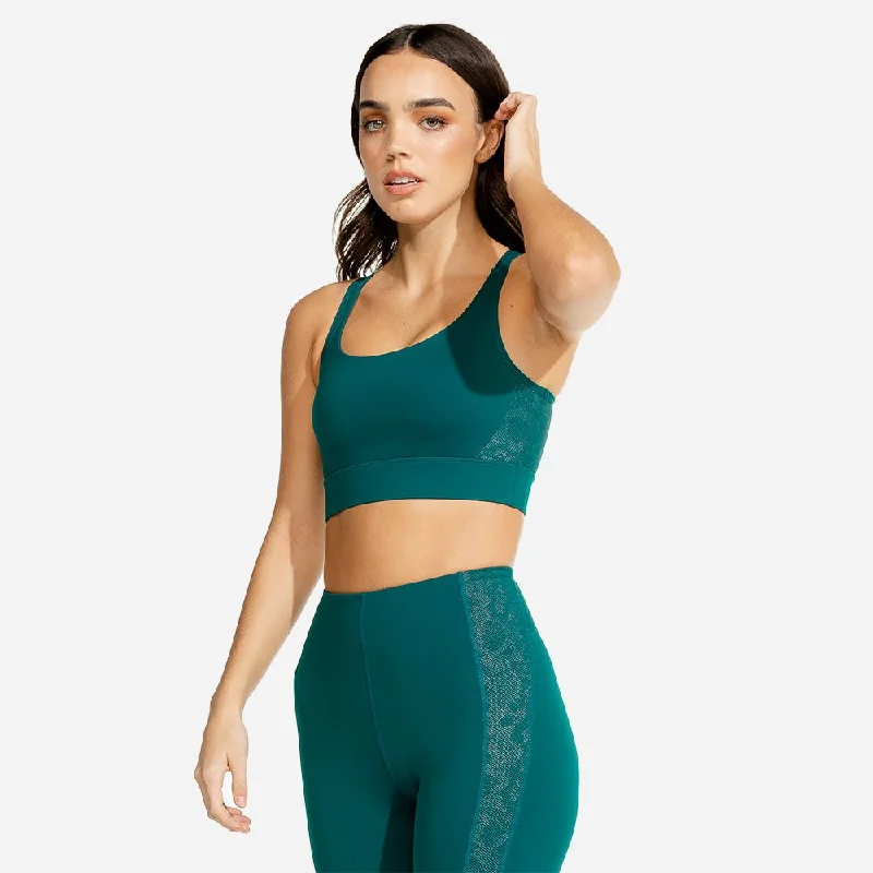 Limitless Snake Sports Bra - Sea Green