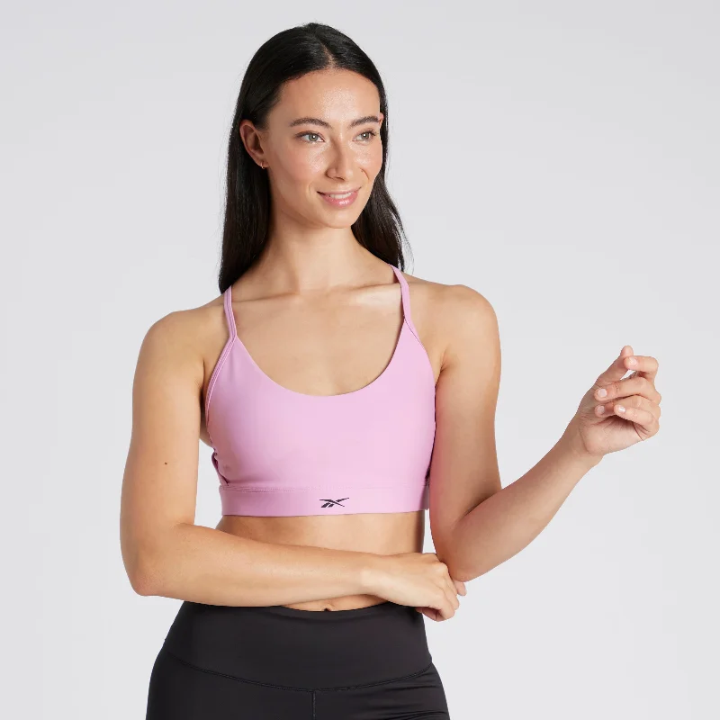 Lux Strappy Sports Bra Jasmine Pink