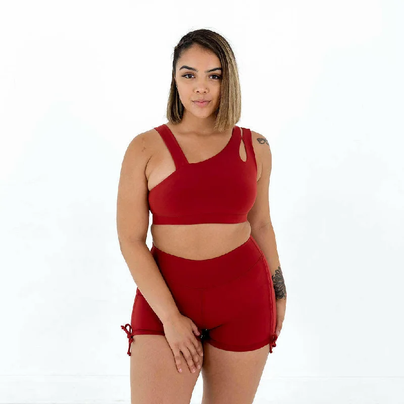 Rebel Sports Bra (Brick Red)