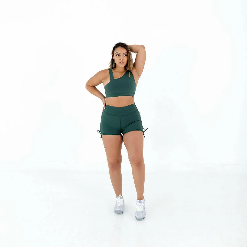 Rebel Sports Bra (Dark Green)