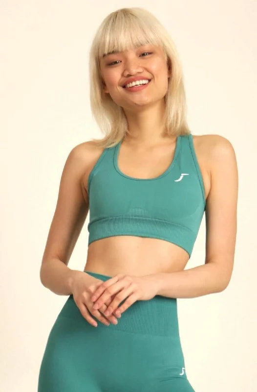 Seamless Sports Bra - Ocean Green