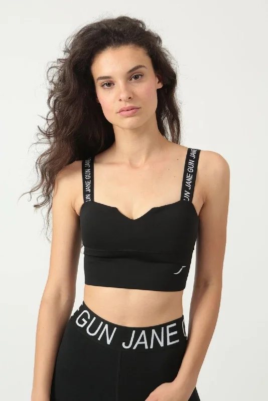 V-Cut Sports Bra - Black