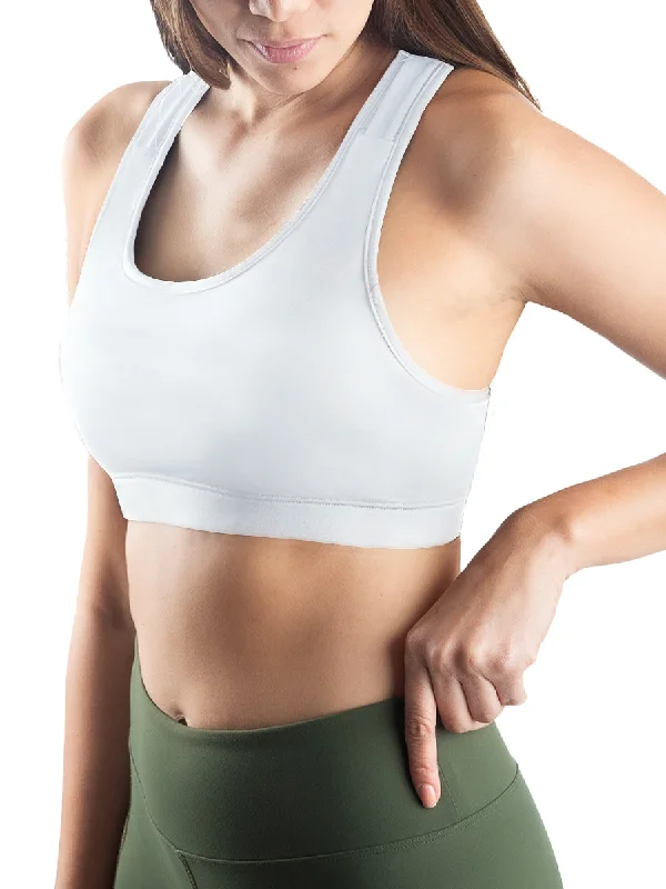 White Activloops™  2-in-1 ProWikMax™ Sports Bra