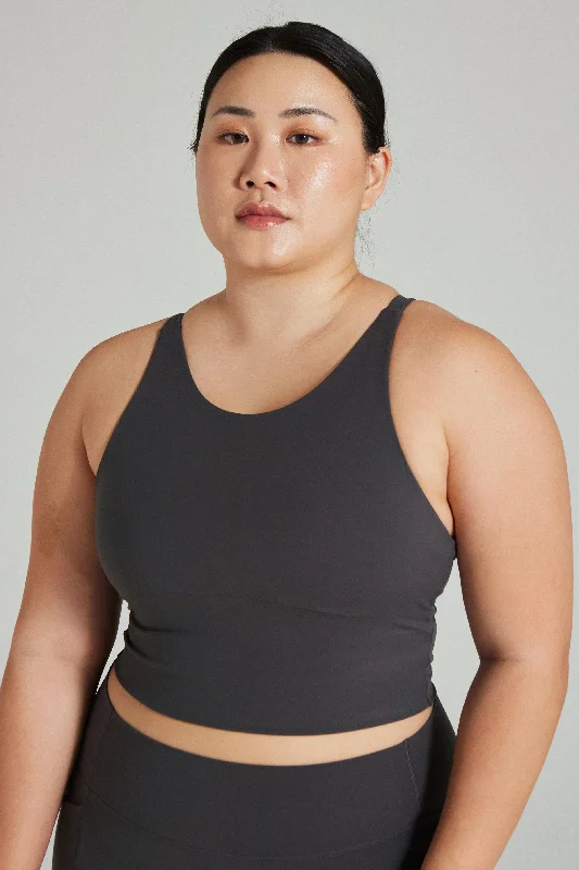 Curve High Neck Longline Bra in Stepper