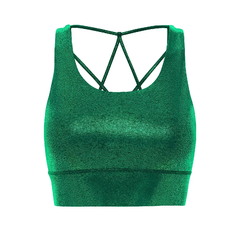 Emerald Jewel Sports Bra